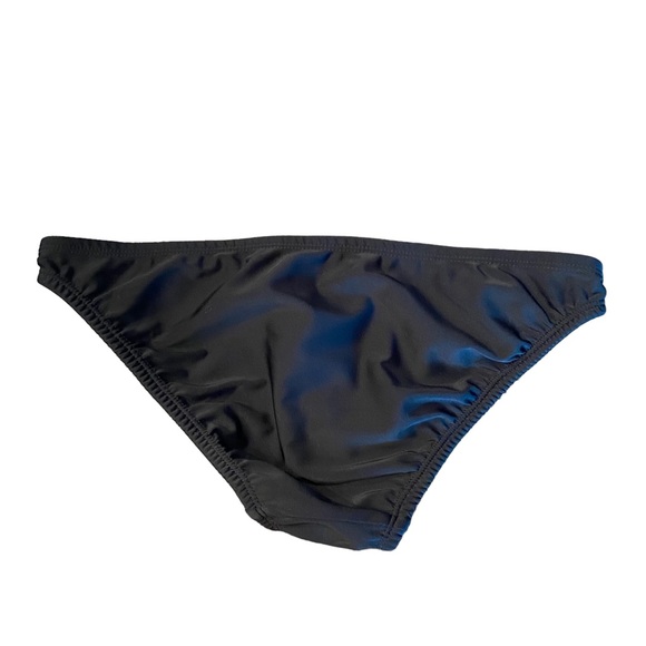 NWOT Shoshanna black bikini bottoms gold detailed sides, size large - Picture 2 of 5